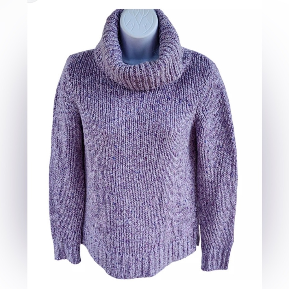 Talbots Lavender Cowl Neck Sweater